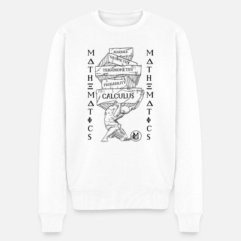 Problèmes mathématiques - Pull Premium bio Homme - blanc