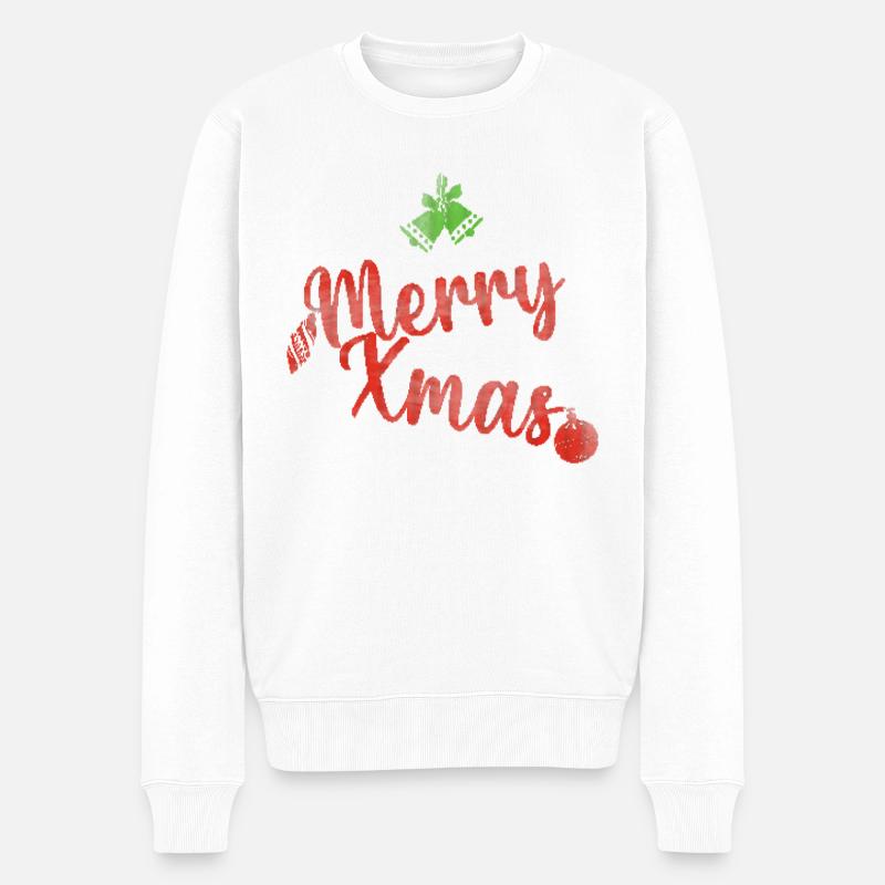Merry Xmas pull de noel - Pull Premium bio Homme - blanc