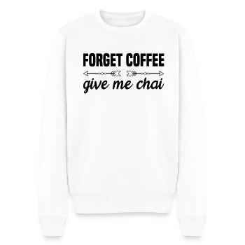 Chai-tee-latte - Männer Premium Bio Pullover - Weiß - Vorne - Thijin (182cm)