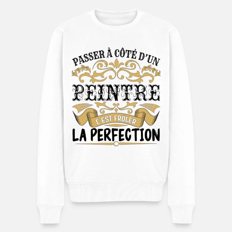 Peintre | le Meilleur cadeau Peintre - Pull Premium bio Homme - blanc