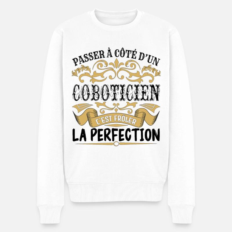 Coboticien | le Meilleur cadeau Coboticien - Pull Premium bio Homme - blanc