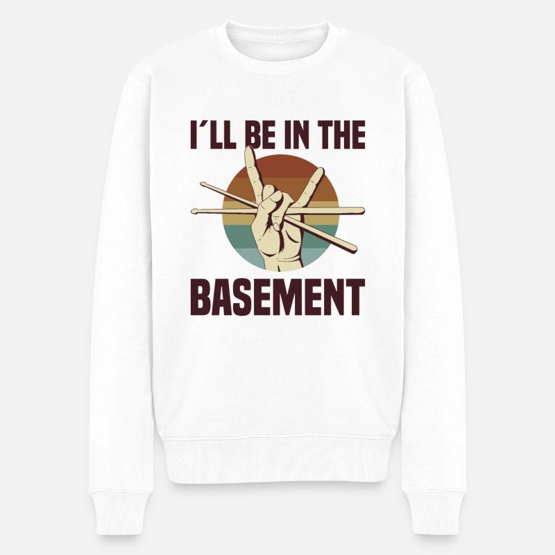 Drummers Drummers Drummers Musicians - Men's Premium Organic Jumper - white