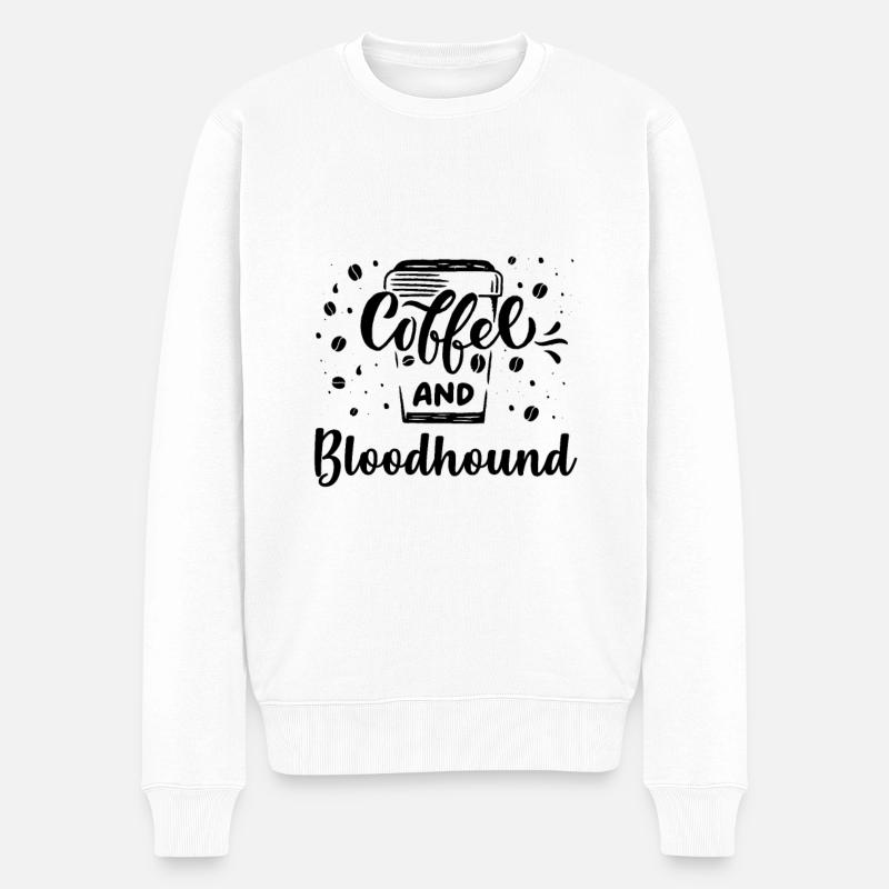 Bloodhound - Männer Premium Bio Pullover - Weiß