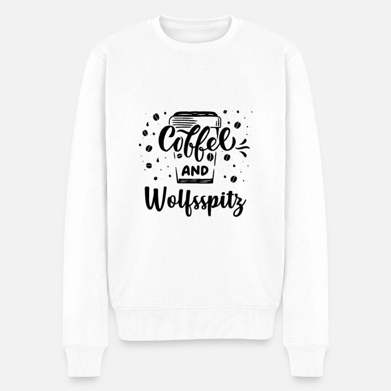 Keeshond - Pull Premium bio Homme - blanc