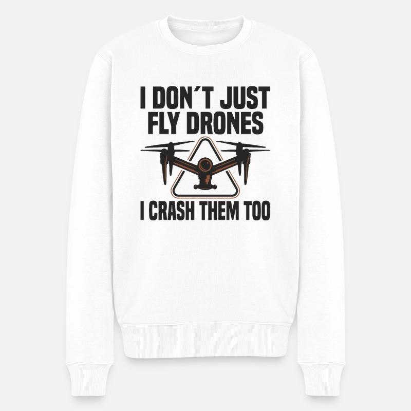 Drone Drone Pilot Fpv - Pull Premium bio Homme - blanc