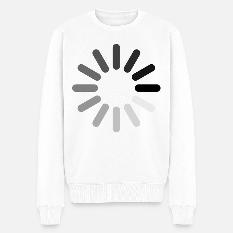 Symbol "Laden" (positiv) - Männer Premium Bio Pullover - Weiß