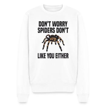 Tarantula Pet Arachnid - Men's Premium Organic Jumper - white - Front - Thijin (182cm)