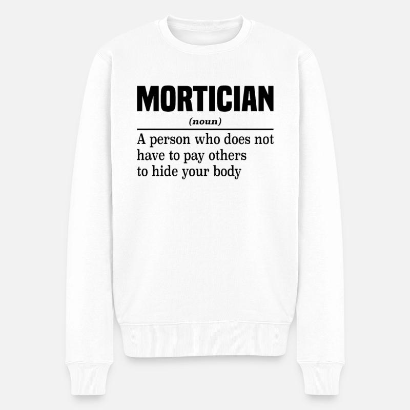 Leichenbestattungsdirektor Bestatter - Männer Premium Bio Pullover - Weiß
