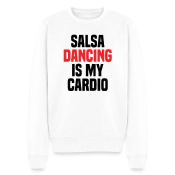 Salsa Danse Musique Danse Pratiquer le latin - Pull Premium bio Homme - blanc - Devant - Thijin (182cm)