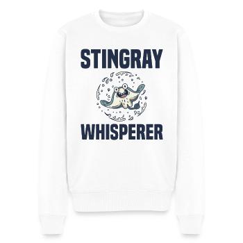 Stingrays Manta rays Ocean - Men's Premium Organic Jumper - white - Front - Thijin (182cm)