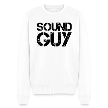 Ingénieur du son Technicien du son Musique - Pull Premium bio Homme - blanc - Devant - Thijin (182cm)