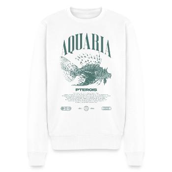 Rotfeuerfisch Marine Fish Keeper Moderne Streetwear - Männer Premium Bio Pullover - Weiß - Vorne - Thijin (182cm)