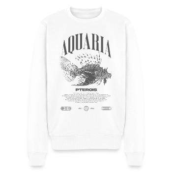 Rotfeuerfisch Marine Fish Keeper Moderne Streetwear - Männer Premium Bio Pullover - Weiß - Vorne - Thijin (182cm)