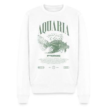 Rotfeuerfisch Marine Fish Keeper Moderne Streetwear - Männer Premium Bio Pullover - Weiß - Vorne - Thijin (182cm)