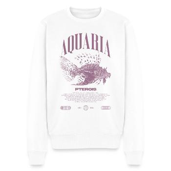 Rotfeuerfisch Marine Fish Keeper Moderne Streetwear - Männer Premium Bio Pullover - Weiß - Vorne - Thijin (182cm)