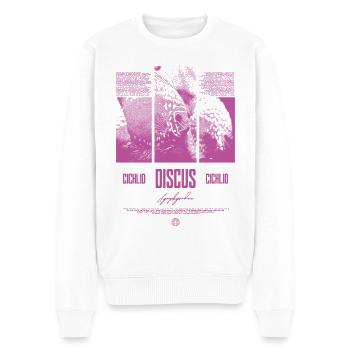 Diskusfisch Buntbarsch Aquarium Fischhalter - Männer Premium Bio Pullover - Weiß - Vorne - Thijin (182cm)