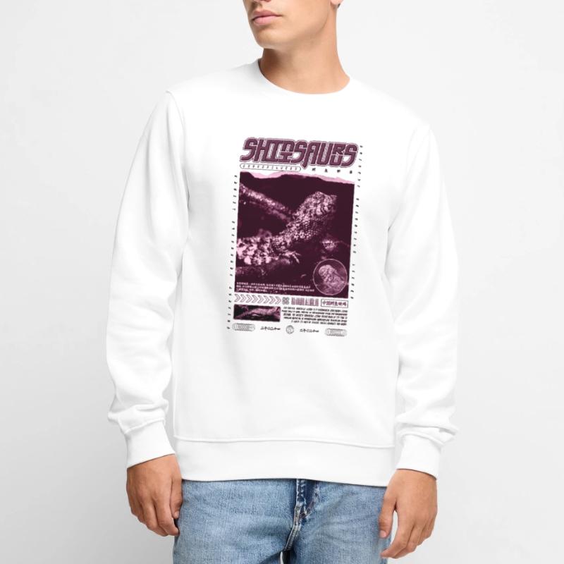 Chinesisches Krokodil Eidechse Shinisaurus Crocodilurus Männer Premium Bio Pullover