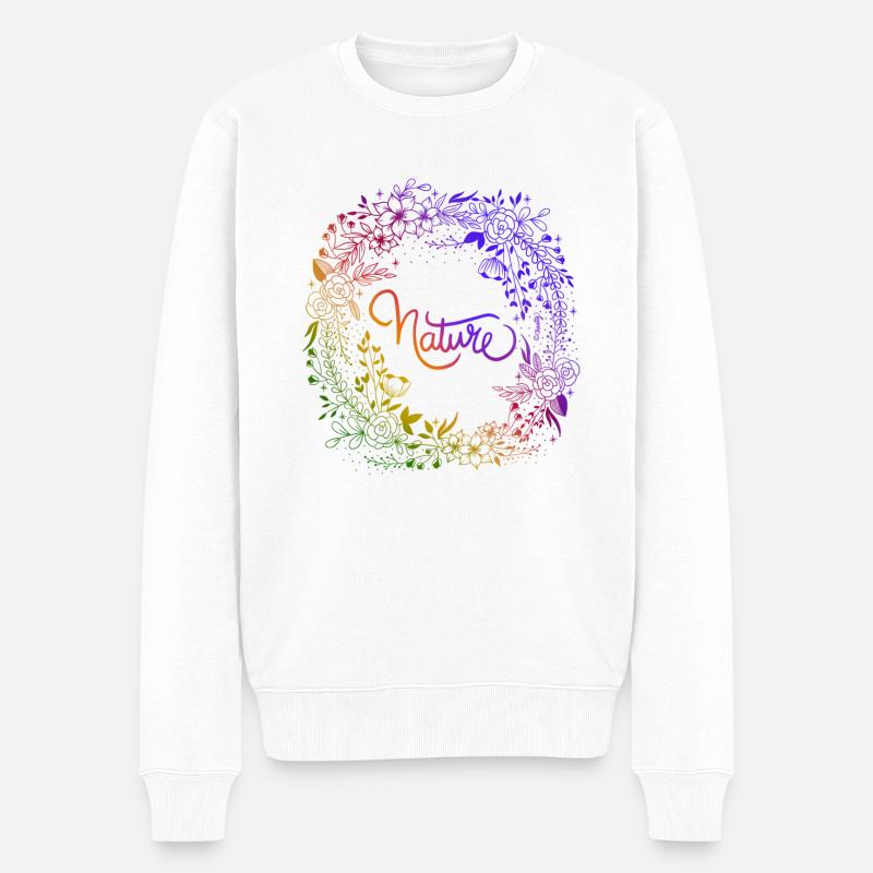 Glow Nature - Pull Premium bio Homme - blanc