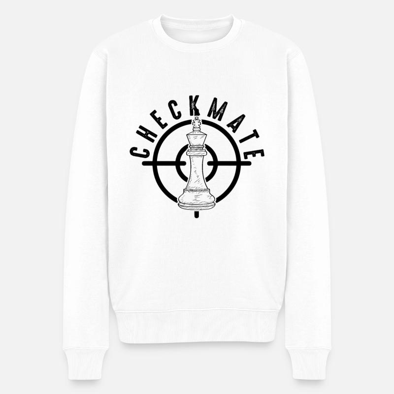 Échecs d'échecs Checkmate - Pull Premium bio Homme - blanc