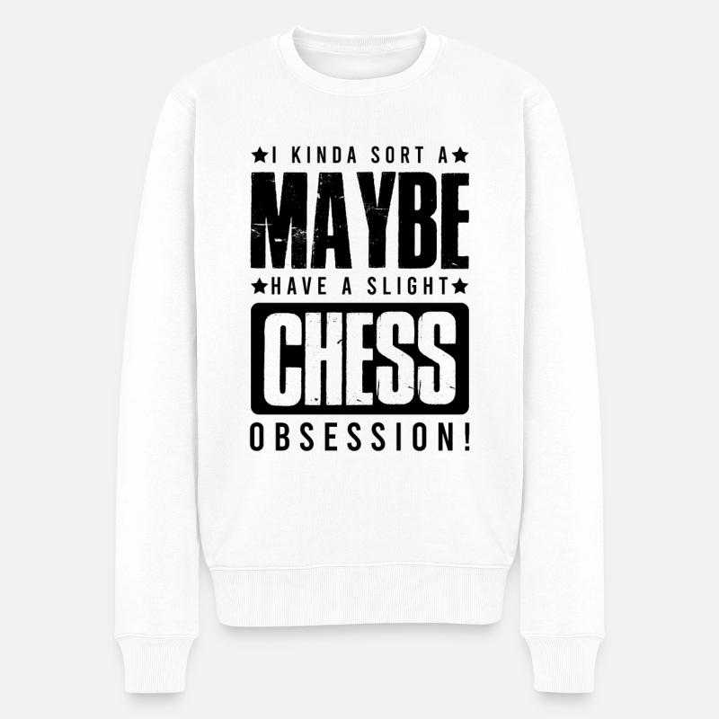 Jeu d’échecs - Pull Premium bio Homme - blanc