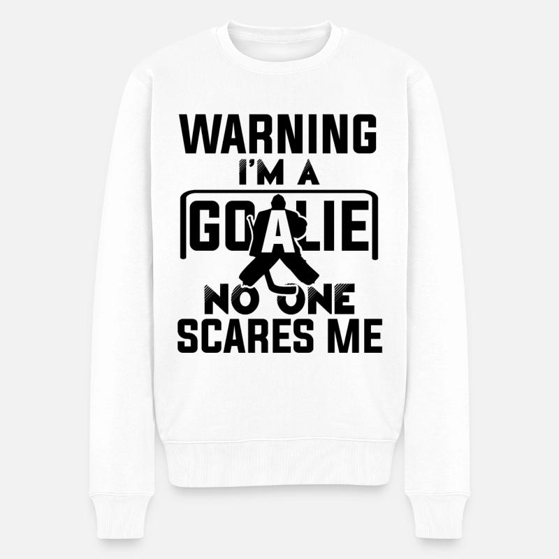 eishockey ice hockey - Männer Premium Bio Pullover - Weiß