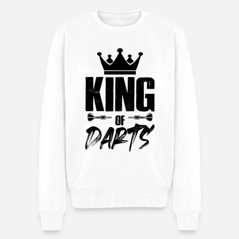 könig krone darts - Pull Premium bio Homme - blanc