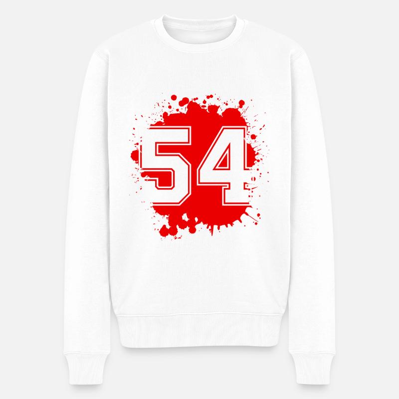 54 nombre de taches - Pull Premium bio Homme - blanc