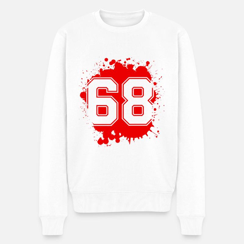 68 nombre de taches - Pull Premium bio Homme - blanc