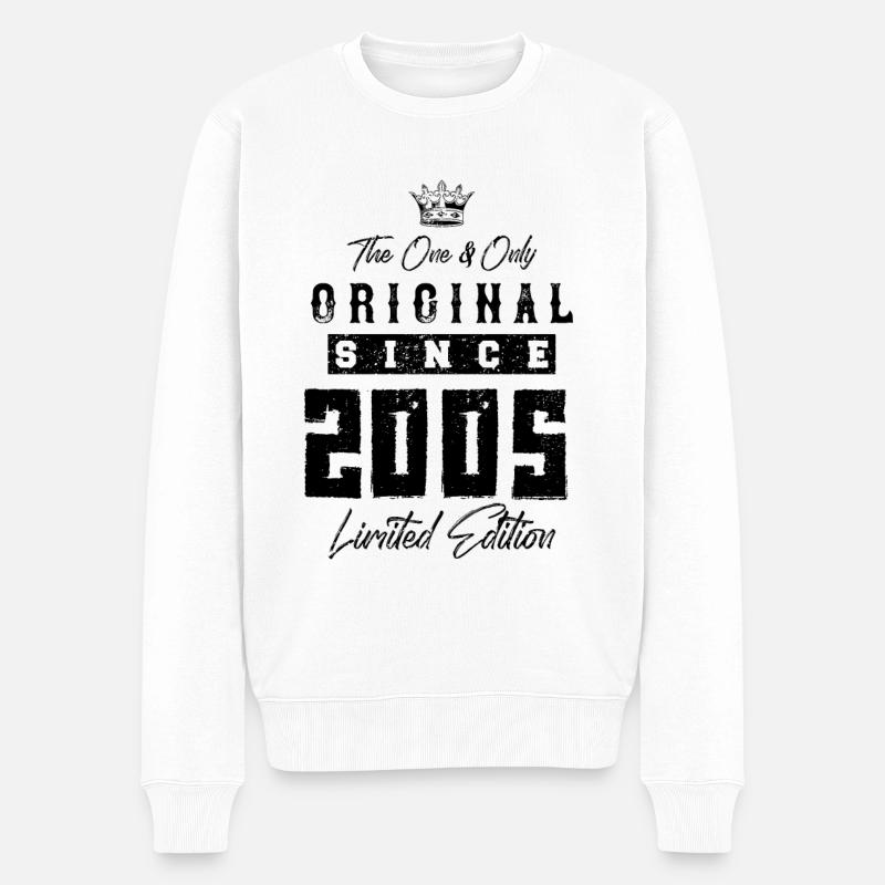 2005 limited edition - Pull Premium bio Homme - blanc