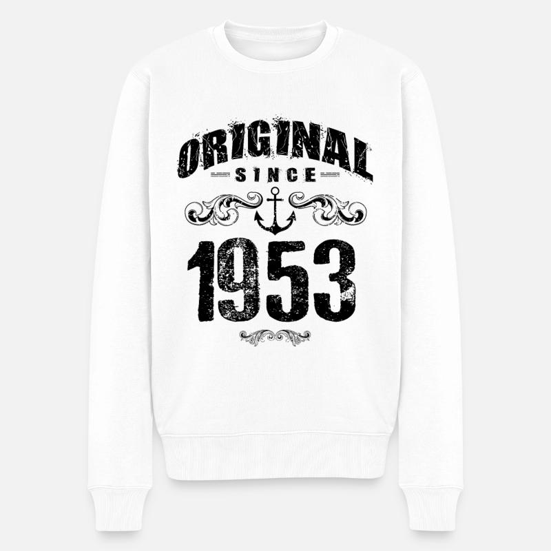 1953 original depuis - Pull Premium bio Homme - blanc