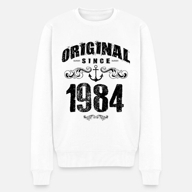 1984 original depuis - Pull Premium bio Homme - blanc