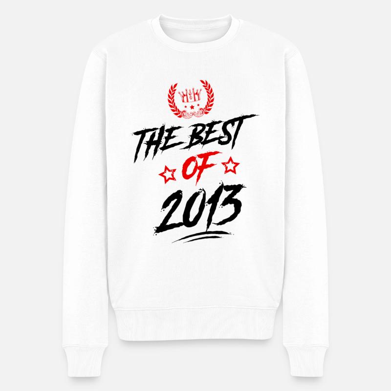 2013 best of - Männer Premium Bio Pullover - Weiß