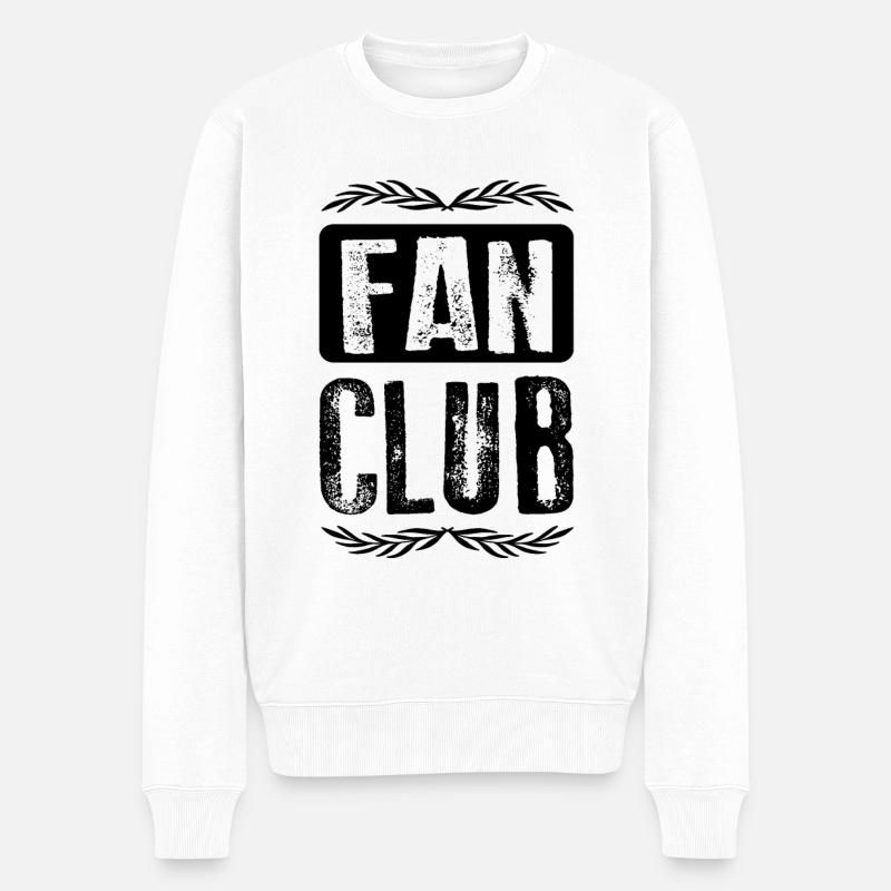 Fan Club - Männer Premium Bio Pullover - Weiß