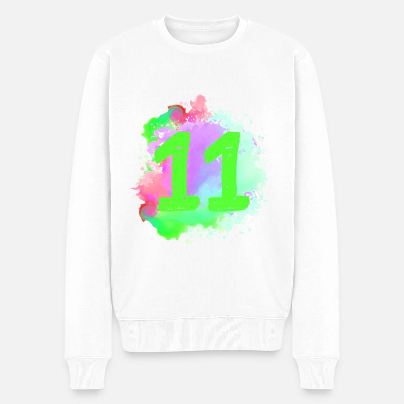 11 Nombre d’objets blob - Pull Premium bio Homme - blanc