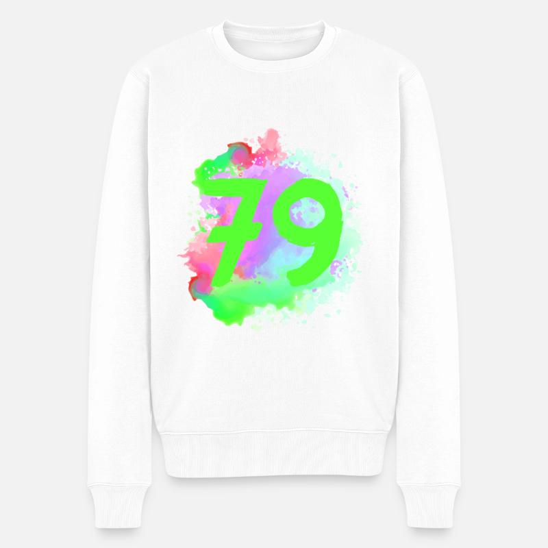79 Nombre d’objets blob - Pull Premium bio Homme - blanc