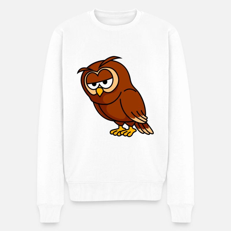Bande dessinée Owl - Pull Premium bio Homme - blanc