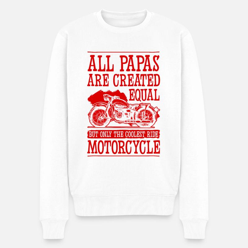 Bowling Split - Pull Premium bio Homme - blanc