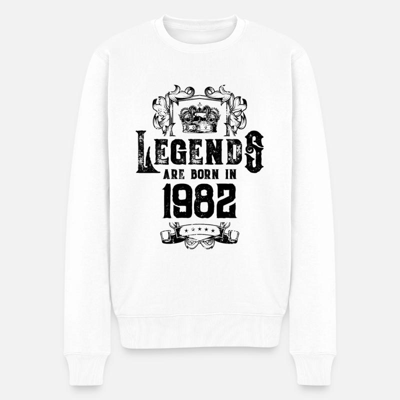 1982 légendes anniversaire - Pull Premium bio Homme - blanc