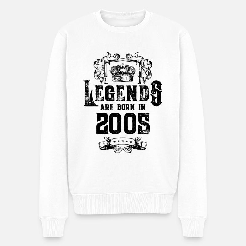 Anniversaire des légendes 2005 - Pull Premium bio Homme - blanc