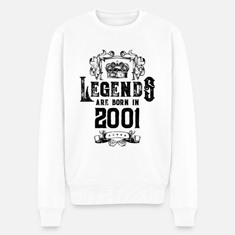 Anniversaire des légendes 2001 - Pull Premium bio Homme - blanc