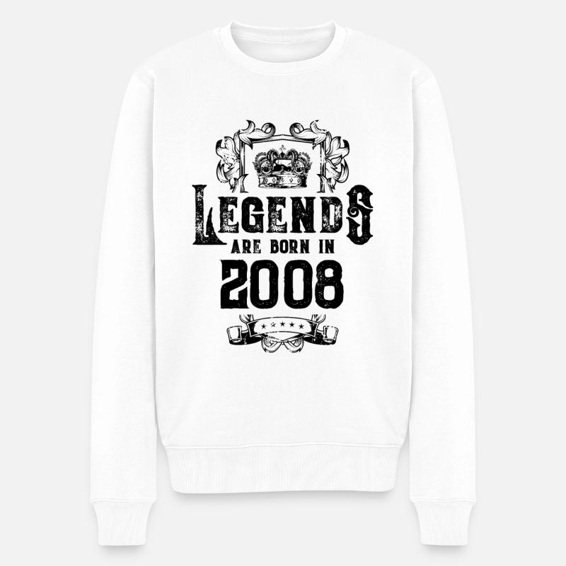 Anniversaire des légendes 2008 - Pull Premium bio Homme - blanc