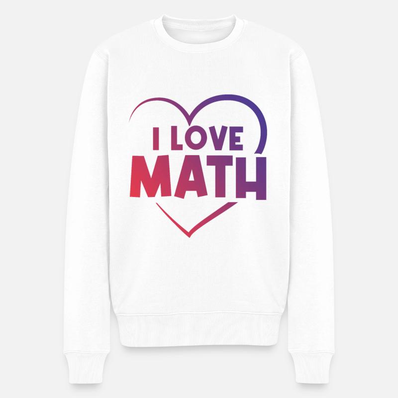 J’adore les maths - Pull Premium bio Homme - blanc