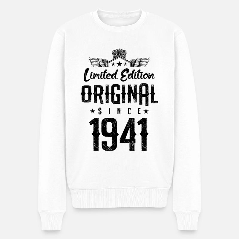 Édition limitée 1941 - Pull Premium bio Homme - blanc