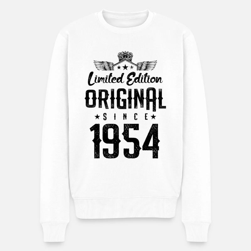 1954 limited edition - Männer Premium Bio Pullover - Weiß