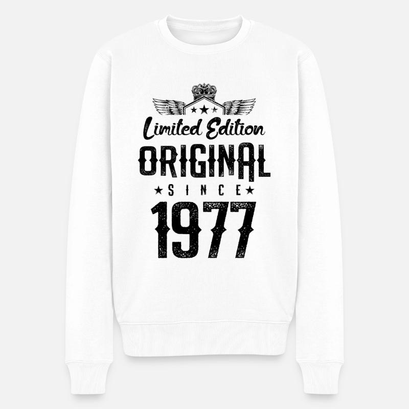 Édition limitée 1977 - Pull Premium bio Homme - blanc