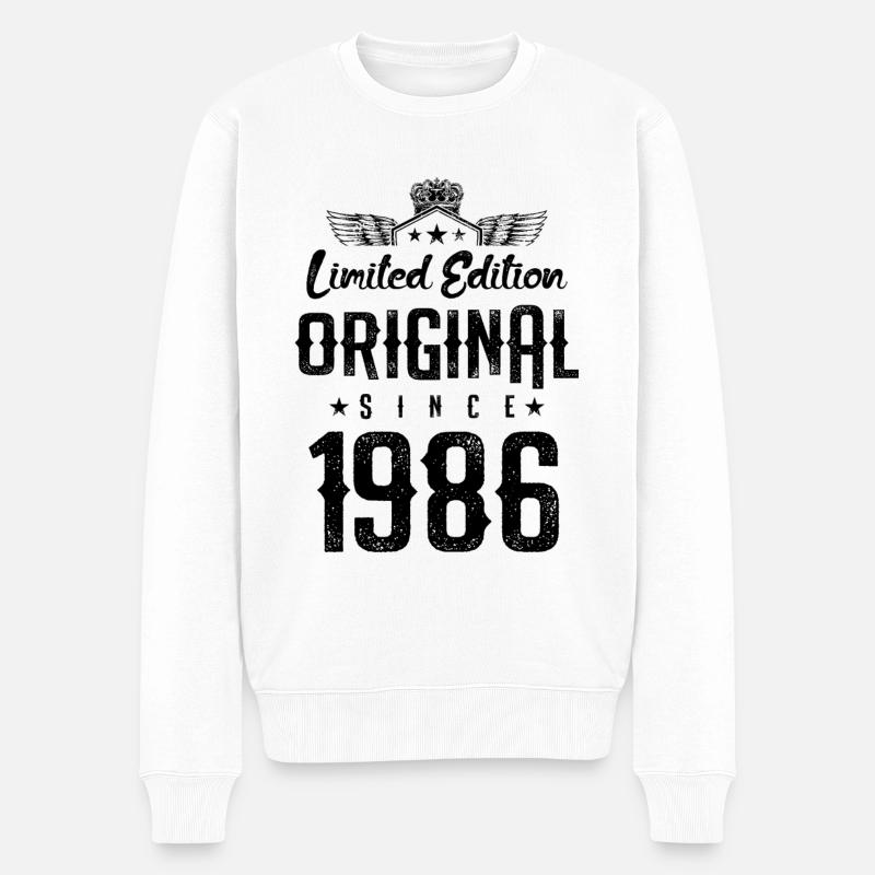 Édition limitée 1986 - Pull Premium bio Homme - blanc