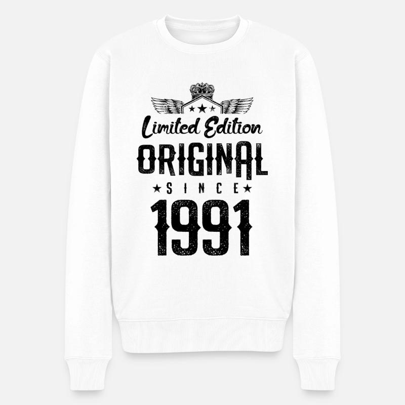 Édition limitée 1991 - Pull Premium bio Homme - blanc