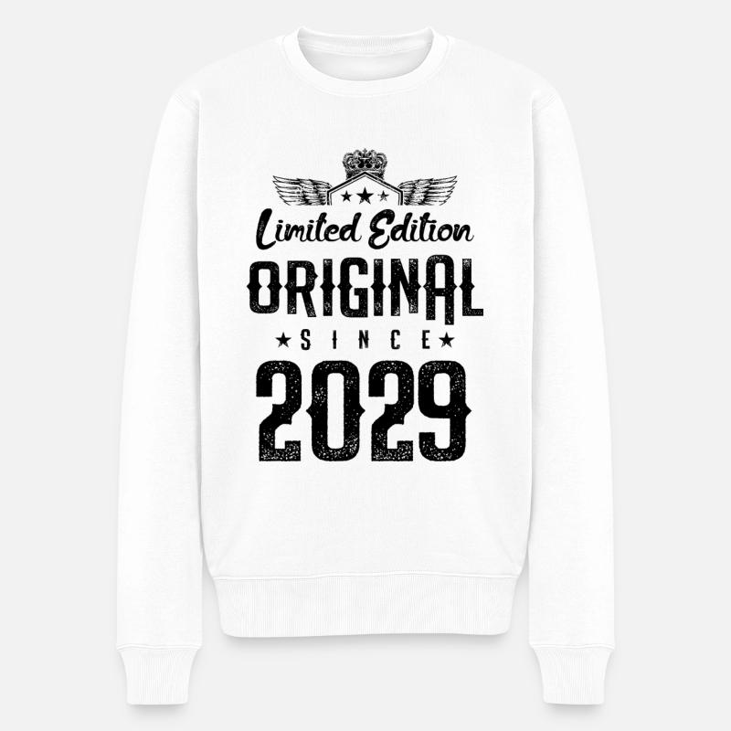 2029 limited edition - Männer Premium Bio Pullover - Weiß