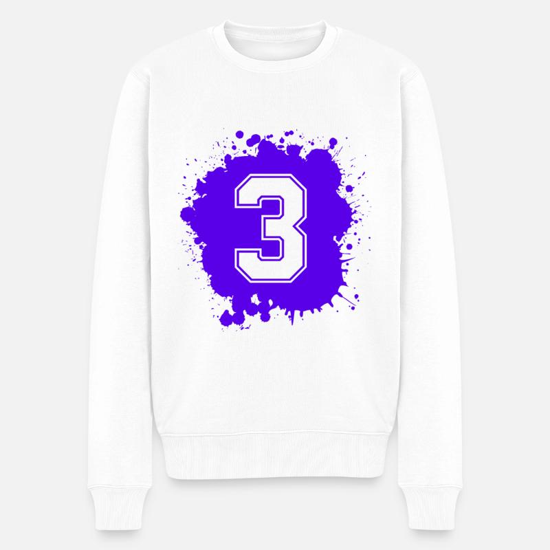 3 Nombre d’objets blob - Pull Premium bio Homme - blanc