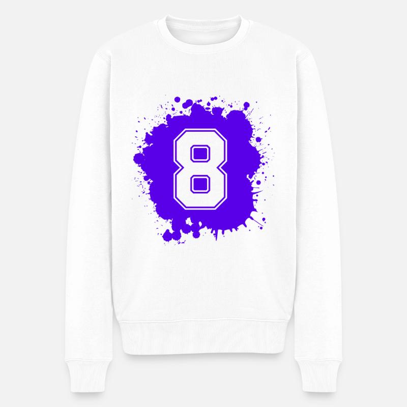 8 Nombre d’objets blob - Pull Premium bio Homme - blanc